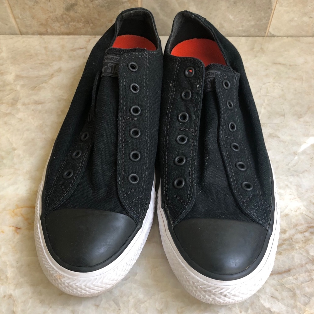 Women’s black slip on converse all star sneaker